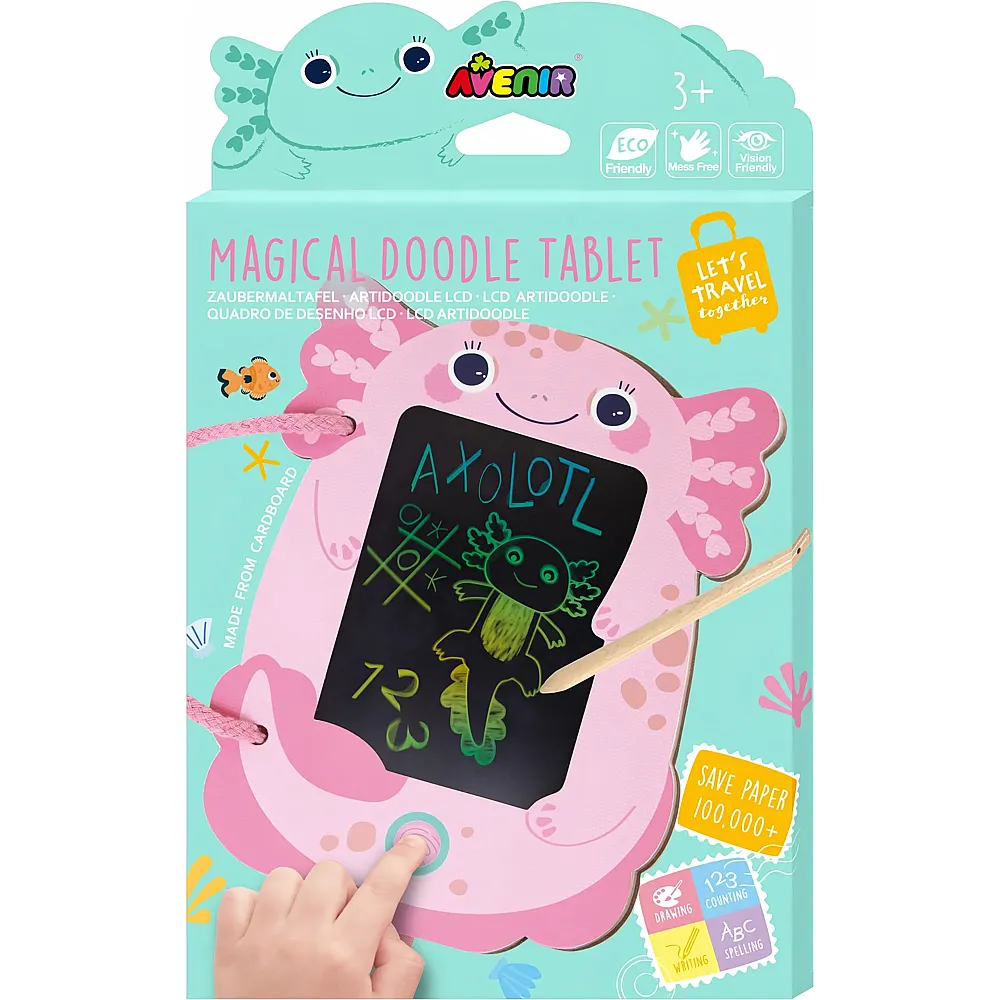 Avenir Zaubermaltafel Axolotl