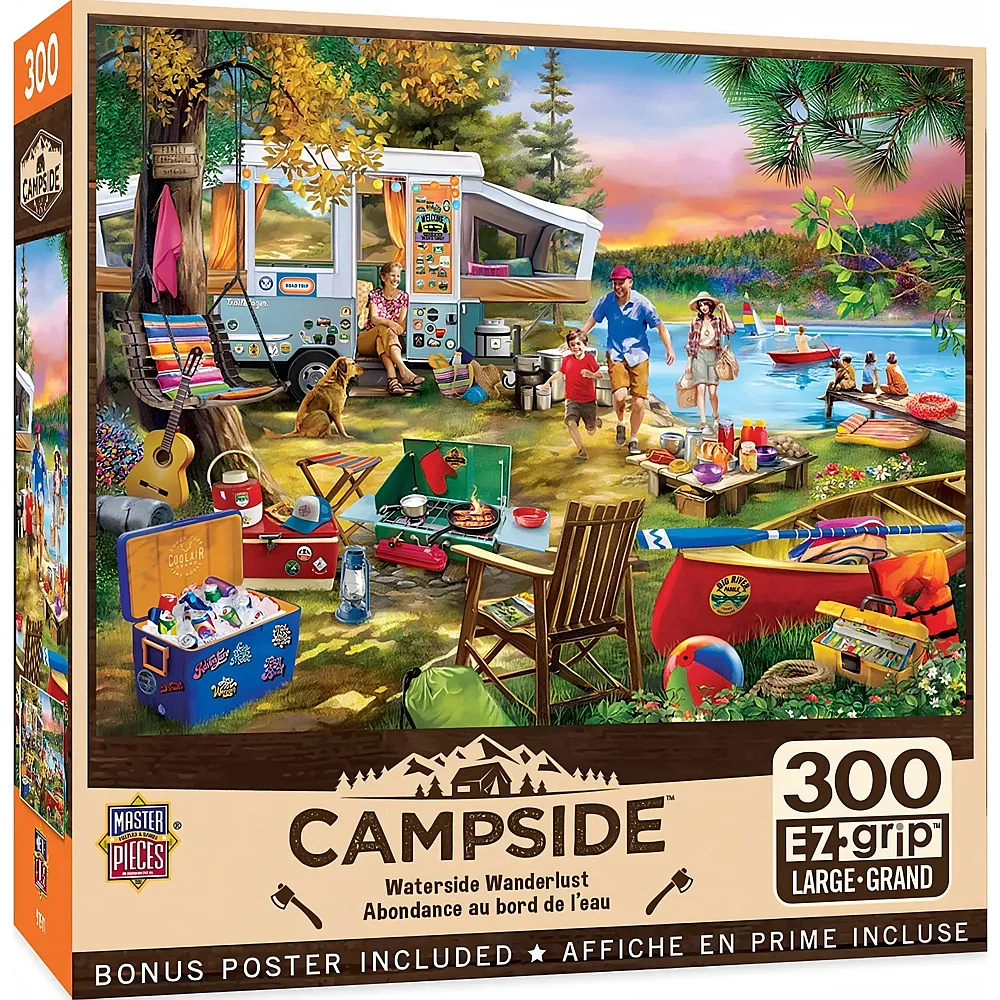Master Pieces Puzzle Campside Wanderlust am Ufer - 300 Teile