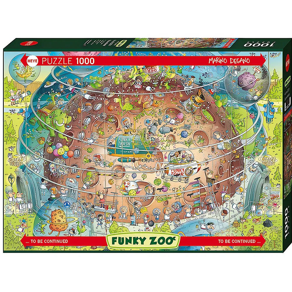 HEYE Puzzle Funky Zoo Cosmic Habitat 1000Teile