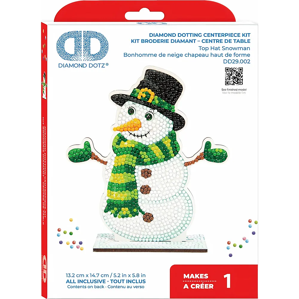 Diamond Dotz Diamond Painting Aufsteller Schneemann