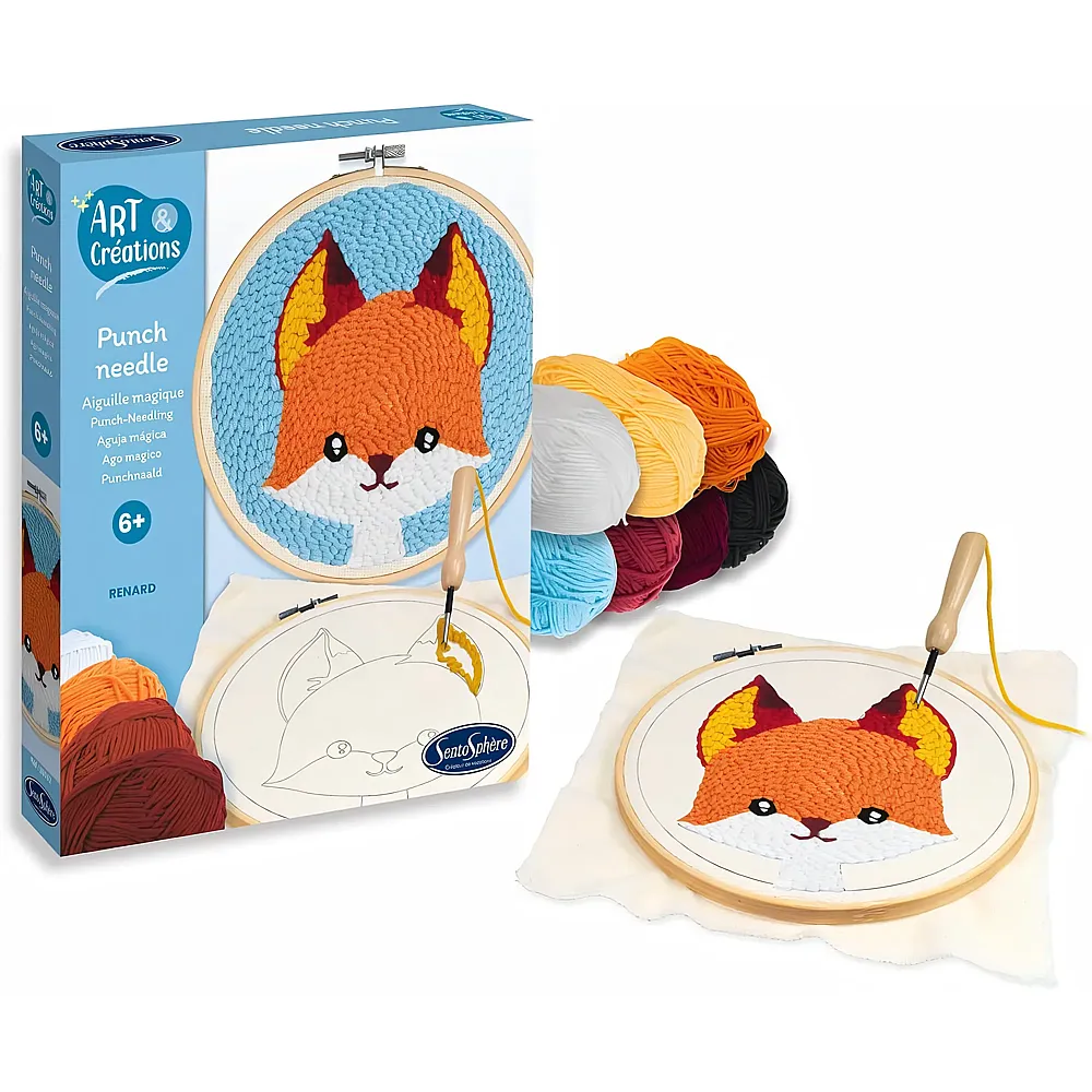 Sentosphere Art & Cr�ations Punch Needle Fuchs DE/FR/IT/EN