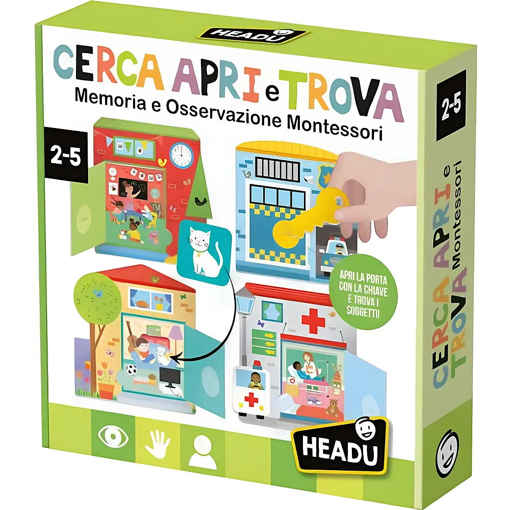 meinspielzeug - Headu Montessori Cerca Apri e Trova - Italiano | Lernmittel