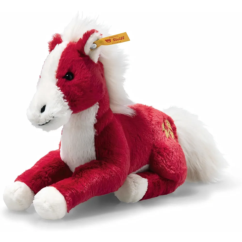 Steiff Jahr des Pferdes chinesisches Tierkreiszeichen Rot - 18 cm