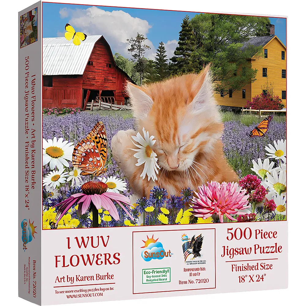 SunsOut Puzzle Karen Burke Ich Liebe Blumen 500Teile