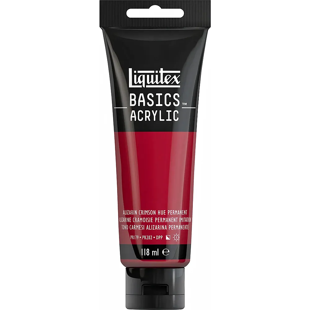 Liquitex Lqx Basics Acrylfarbe 118ml Tube Karmesinrot Farbton