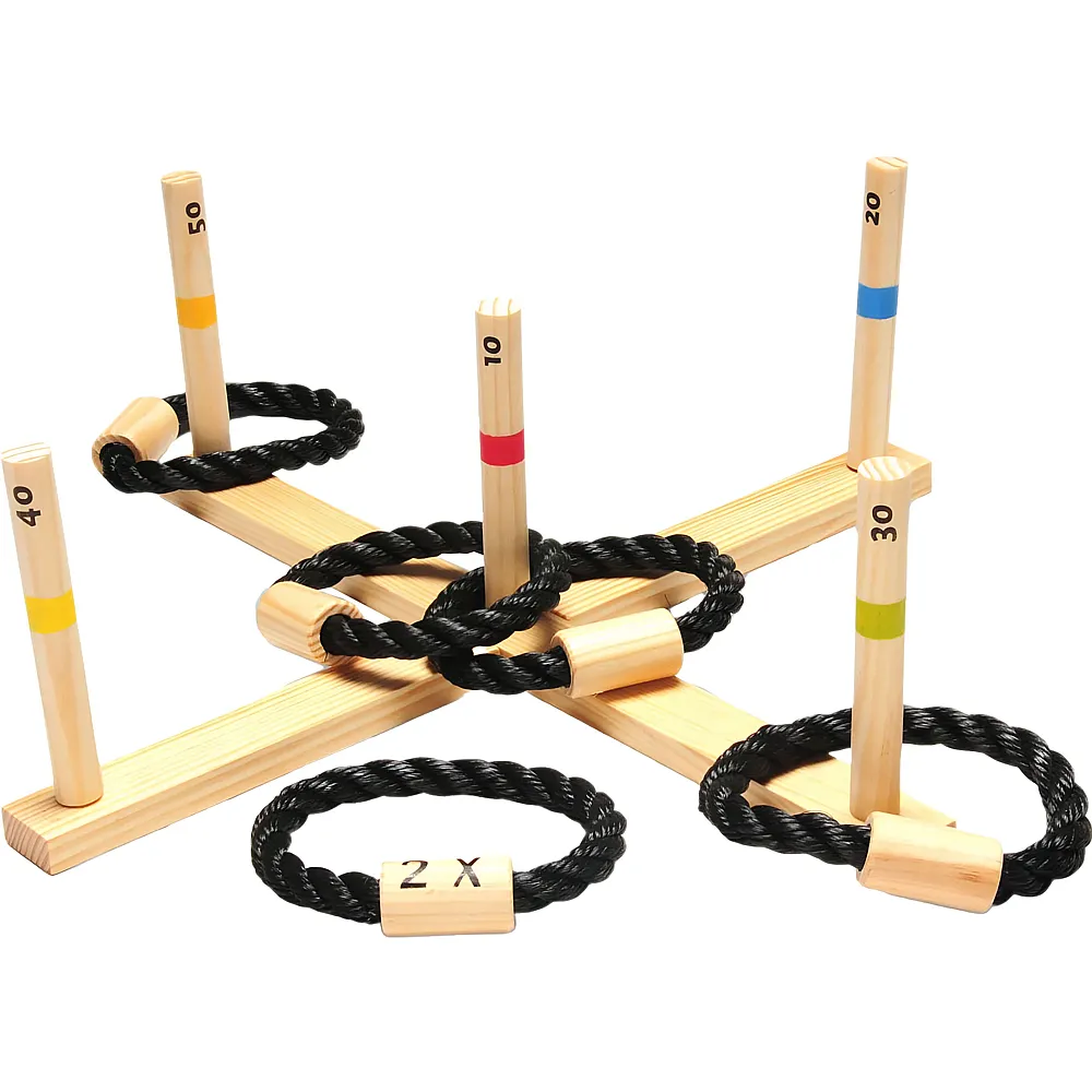 BS Toys Ringwurfspiel aus Holz, 6-tlg.