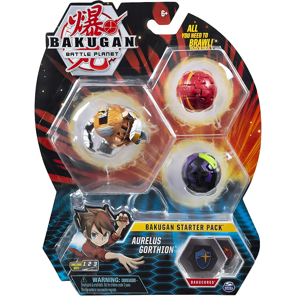 Spin Master Bakugan Battle-Planet - Starter Pack Aurelus Gorthion