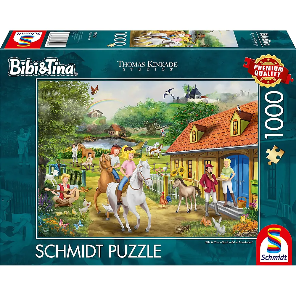 Schmidt Puzzle Thomas Kinkade Bibi & Tina Spass auf dem Martinshof 1000Teile