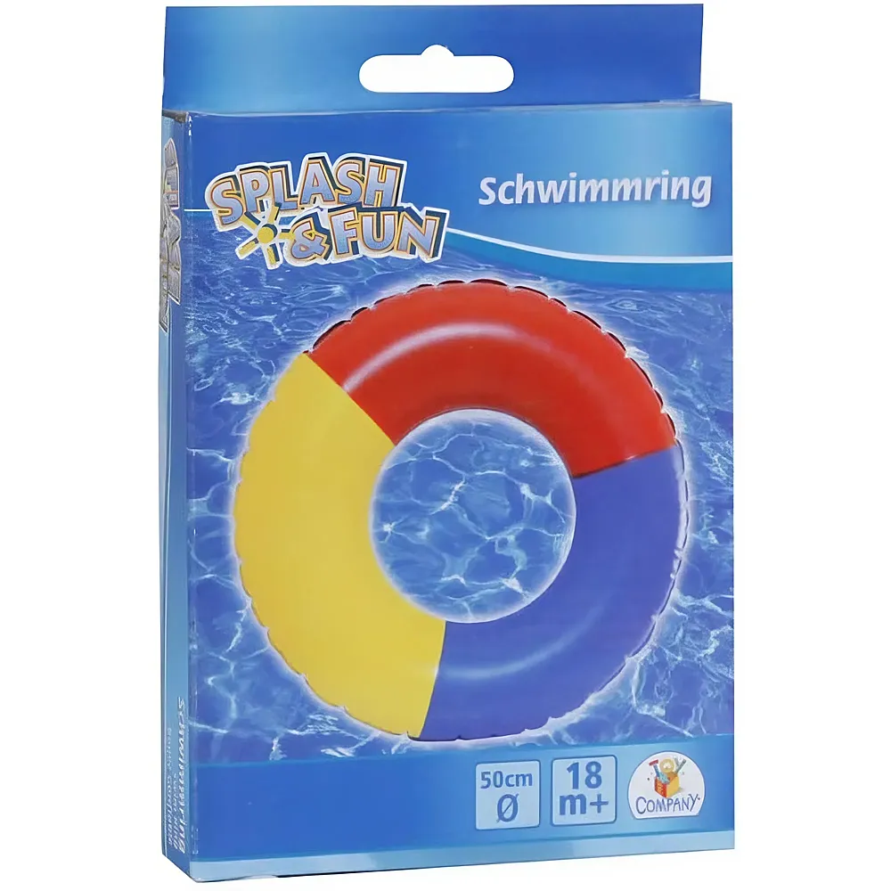 Splash & Fun Schwimmring Uni- Farben, 50cm