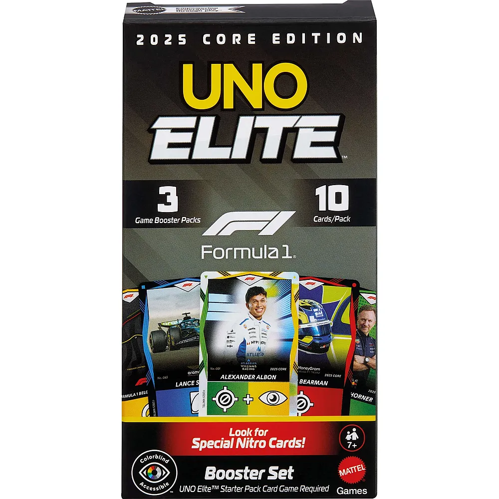 Mattel Games UNO Elite F1 Booster Set