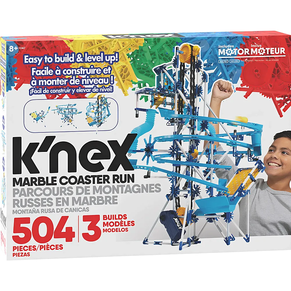 K'Nex Murmelbahn mit Motor - 504 Teile