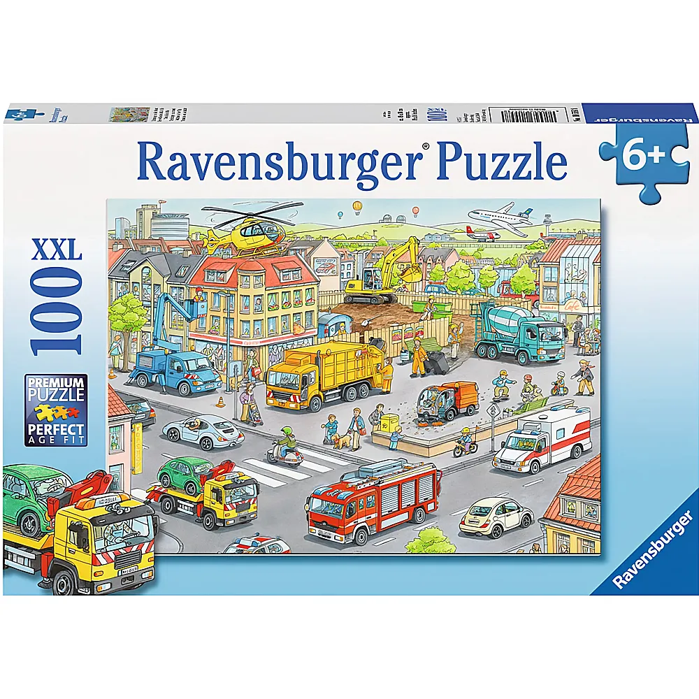 Ravensburger Puzzle Fahrzeuge in der Stadt 100XXL