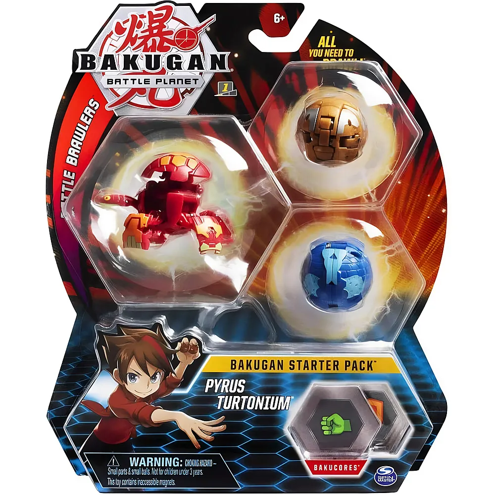 Spin Master Bakugan Starter Pack - Pack Pyrus Turtonium