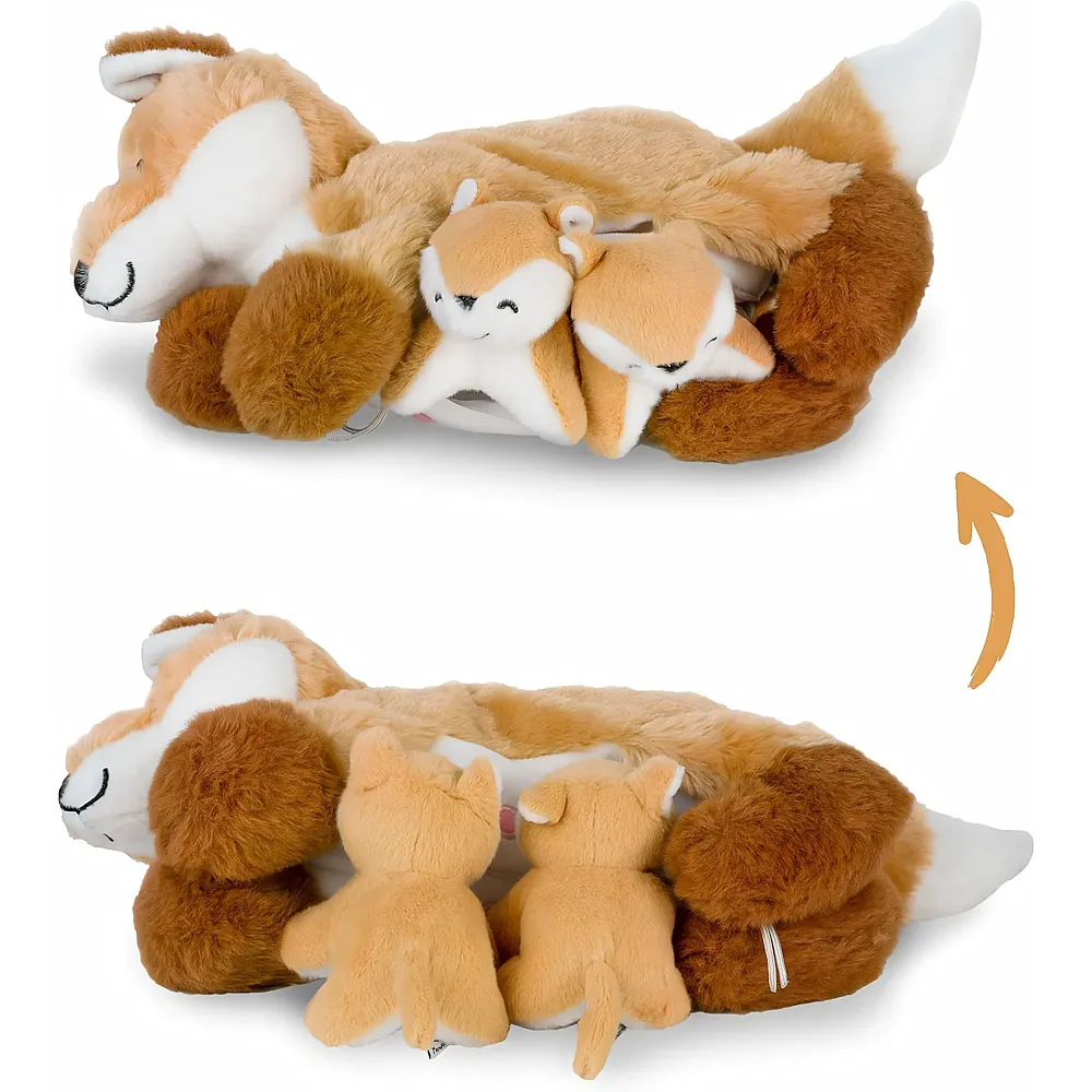 Mamanimals Fuchs mit 2 Baby F�chsen - 32 cm