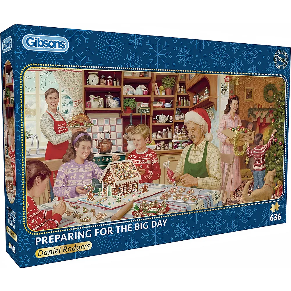 Gibsons Puzzle Daniel Rodgers Vorbereitungen f�r den grossen Tag - 636 Teile