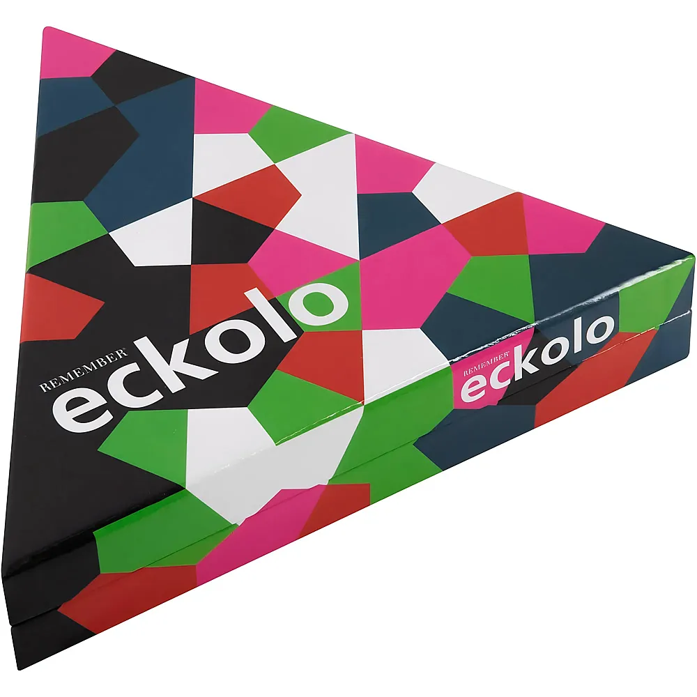 Remember Eckolo - buntes Anlegespiel mit dreieckigen Karten