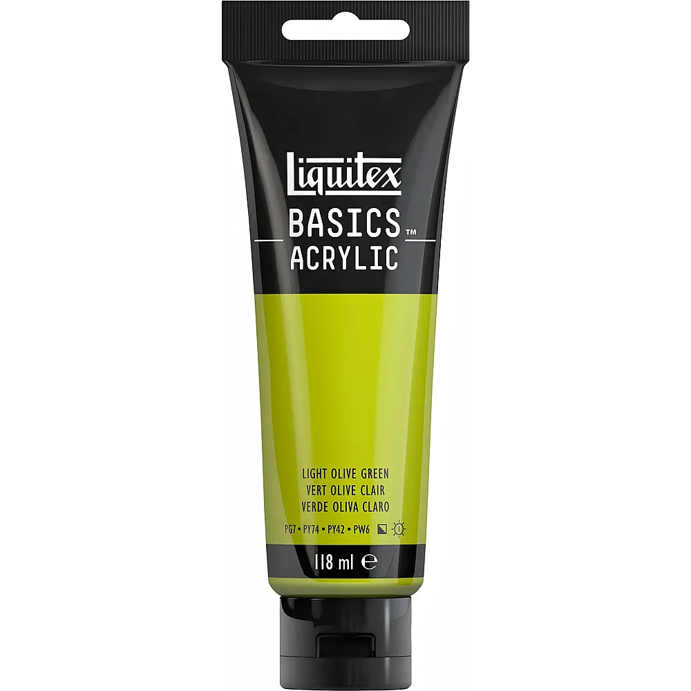 Liquitex Lqx Basics Acrylfarbe 118ml Tube Olivgrn Hell