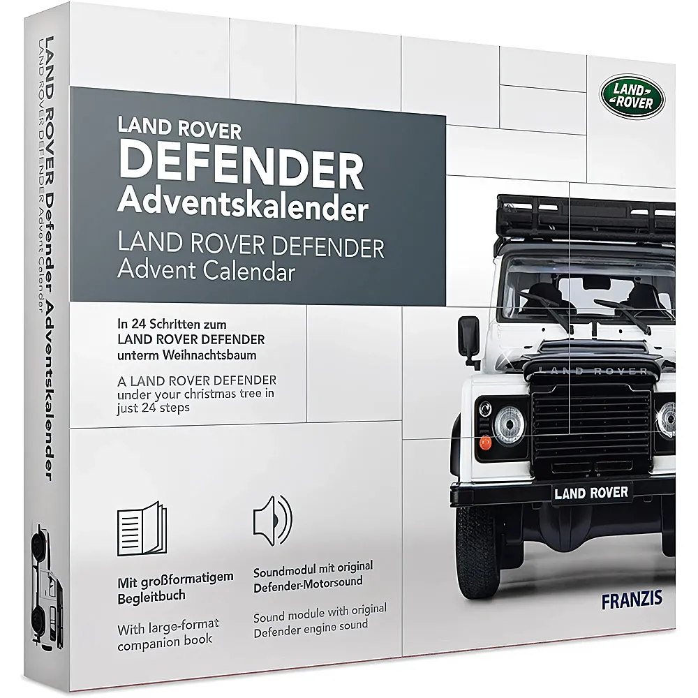 Franzis Modellfahrzeug Adventskalender Land Rover Defender