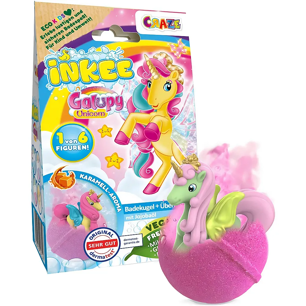 Craze Inkee �berraschungsbadekugel Galupy Einhorn