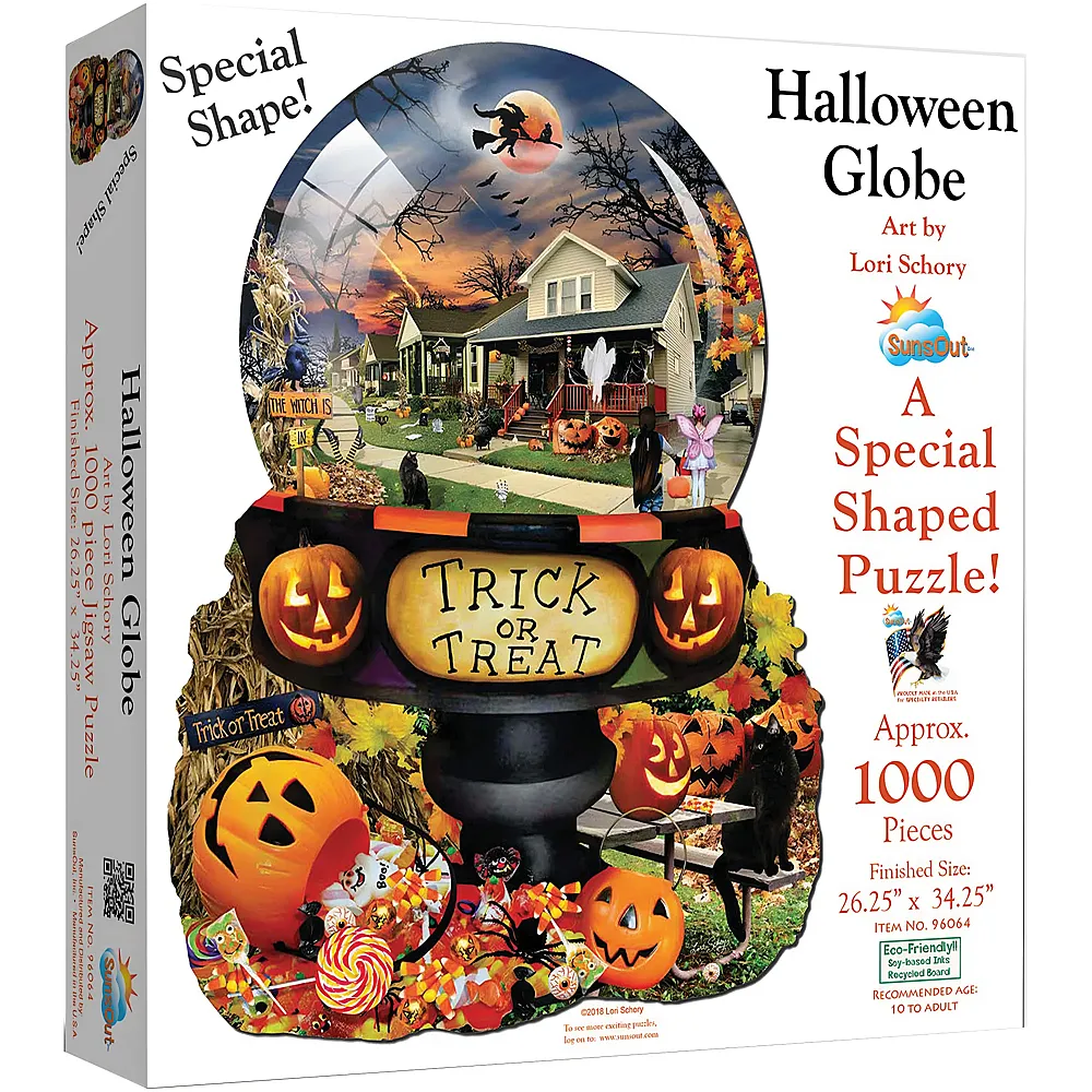 SunsOut Puzzle Lori Schory Halloween Globe - 1000 Teile