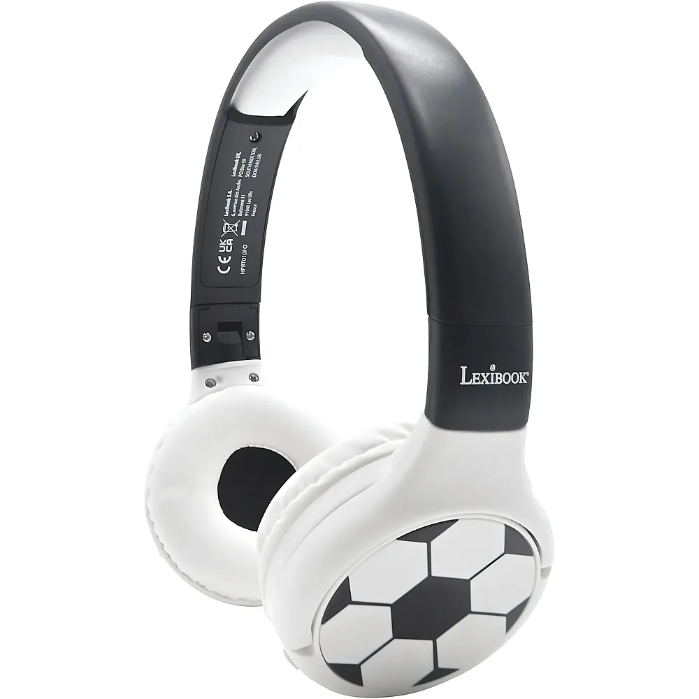 Lexibook Fussball 2in1 Bluetooth- und Kabelanschluss, faltbare Kopfh�rer mit sicherer Lautst�rke