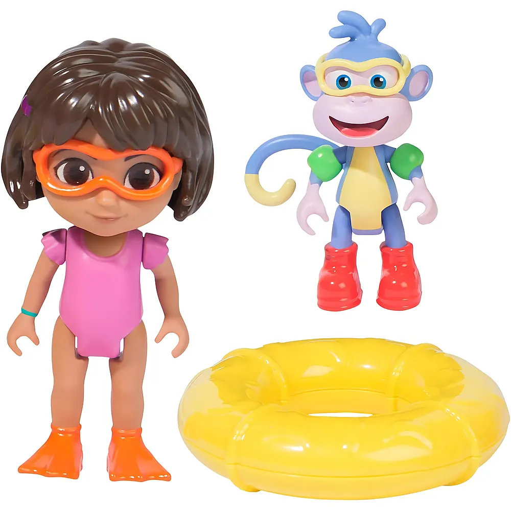 Spin Master Dora Abenteuer Pack mit AFFE Boots - Mini-Spielset zur beliebten TV-Serie, mit 2 Figuren ca. 9 cm und 1 groen Accessoire, f�r fantasievolles Spielen, f�r Kinder ab 3 Jahren