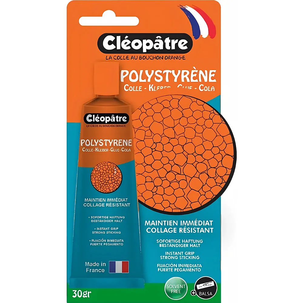 Cleopatre Styroporkleber �cleo'tech� Aluminiumtube 30g Blisterverpacku