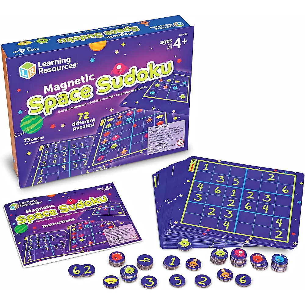 Learning Resources Magnetisches Weltraum-Sudoku - 73 Teile
