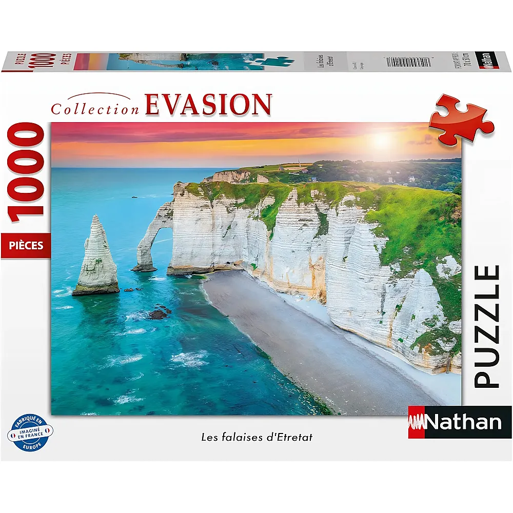 Nathan Puzzle Collection Evasion Falaises d'Etretat, Frankreich 1000Teile
