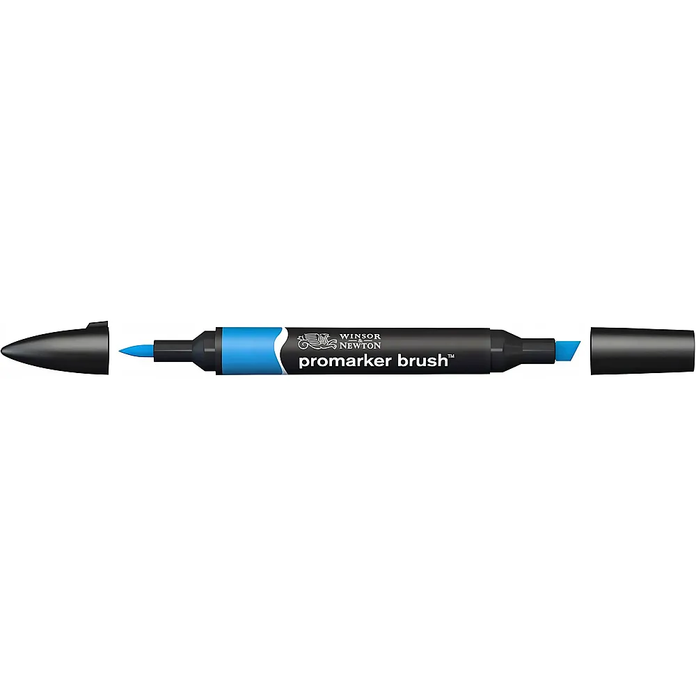Winsor & Newton Promarker Brush mit 2 Spitzen Azur | Farbe & Kreide
