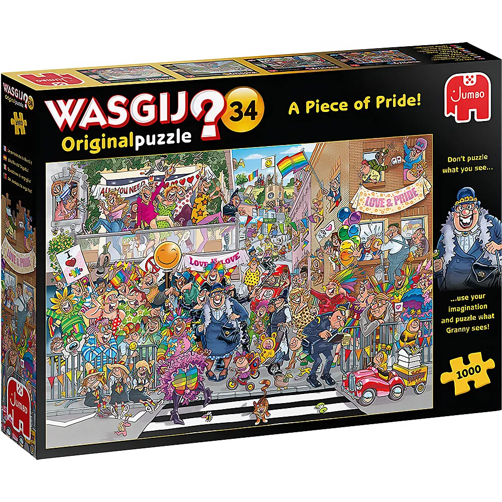 Jumbo Puzzle Original WASGIJ Ein Stckchen Pride 1000Teile | Puzzle 1000 Teile