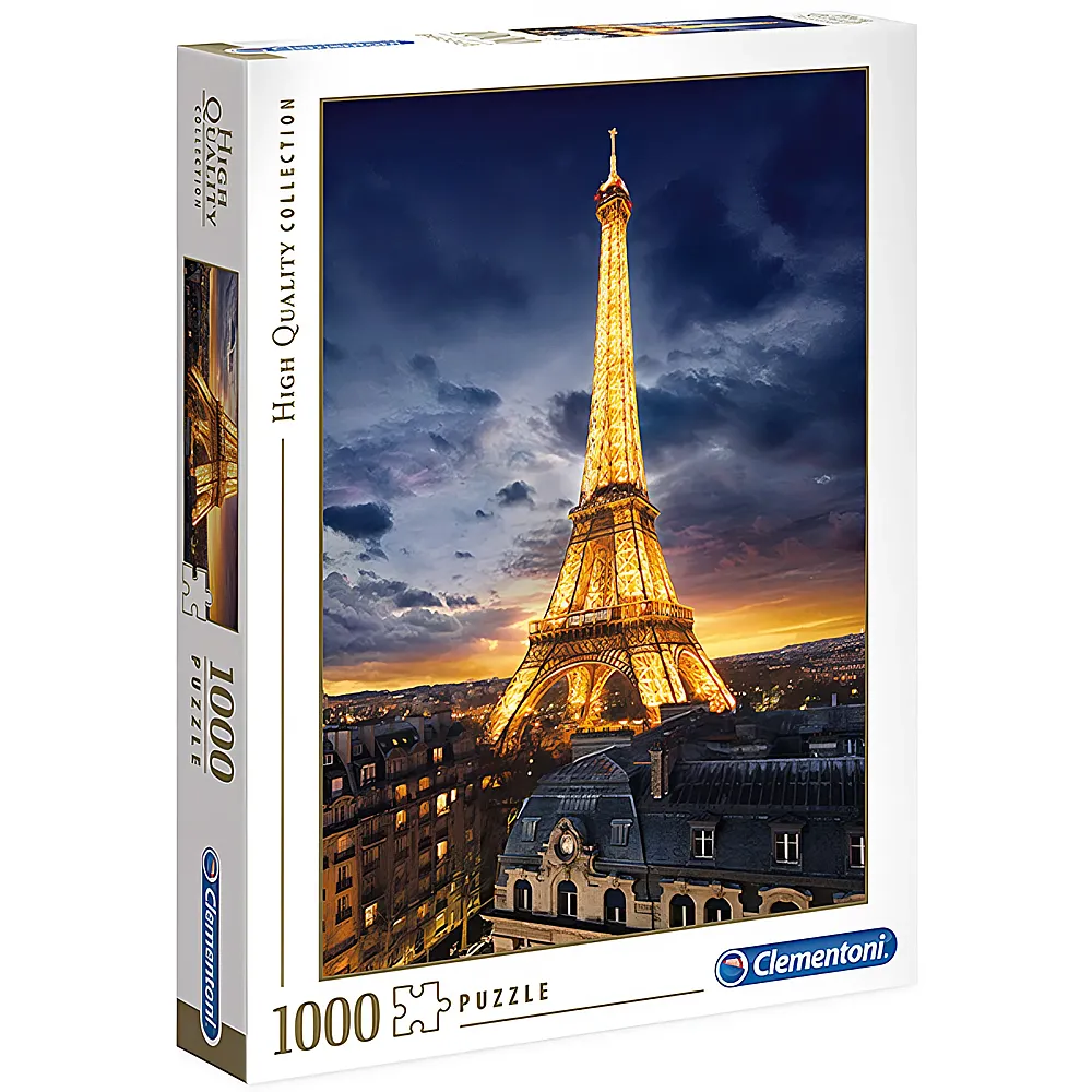 Clementoni Puzzle High Quality Collection Eiffelturm, Paris 1000Teile