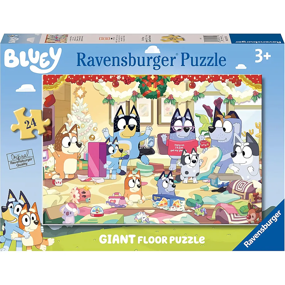 meinspielzeug - Ravensburger Puzzle Giant Floor Bluey Weihnachten 24Teile | Puzzle 10-104 Teile