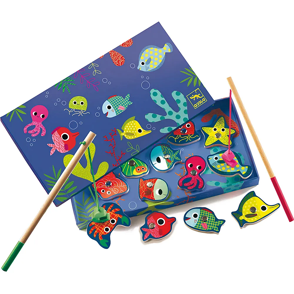 Djeco Spiele Magnetspiel Fishing Colour | Geschicklichkeitsspiele