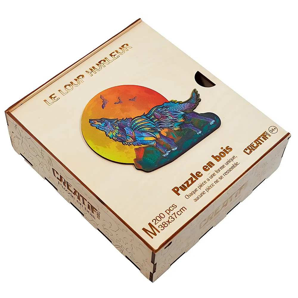 Harmandi Puzzle Creatif Der heulende Wolf - 200 Teile