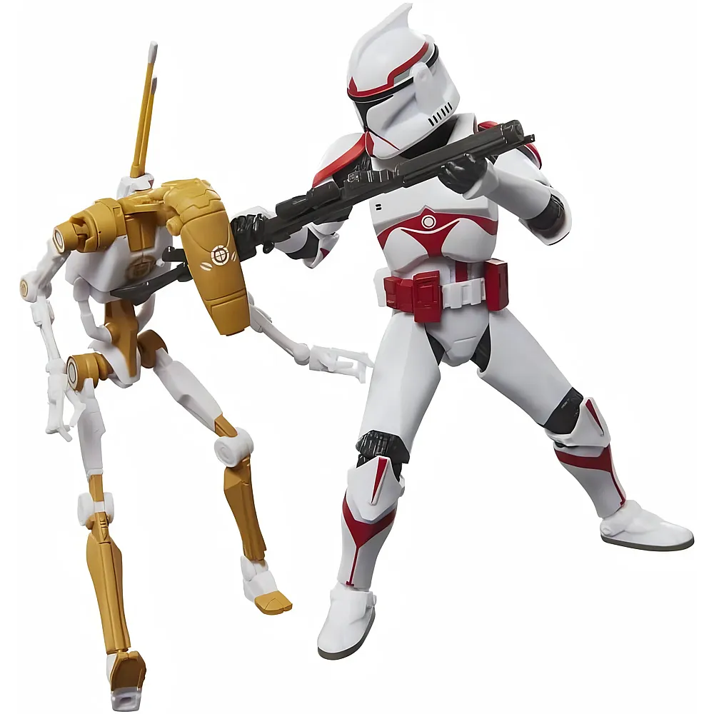 Hasbro Star Wars The Black Series Assault Trooper & Kampfdroiden-Officer 15cm