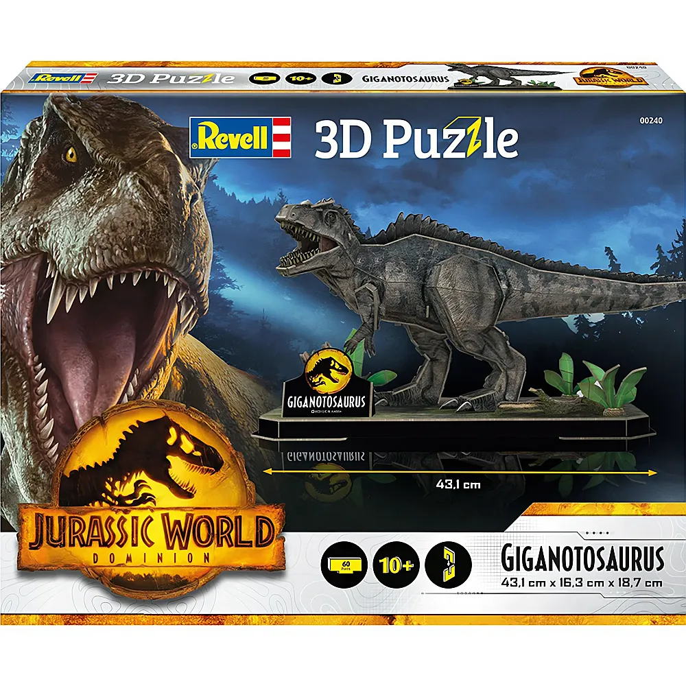 Revell Puzzle Jurassic World Giganotosaurus 60Teile