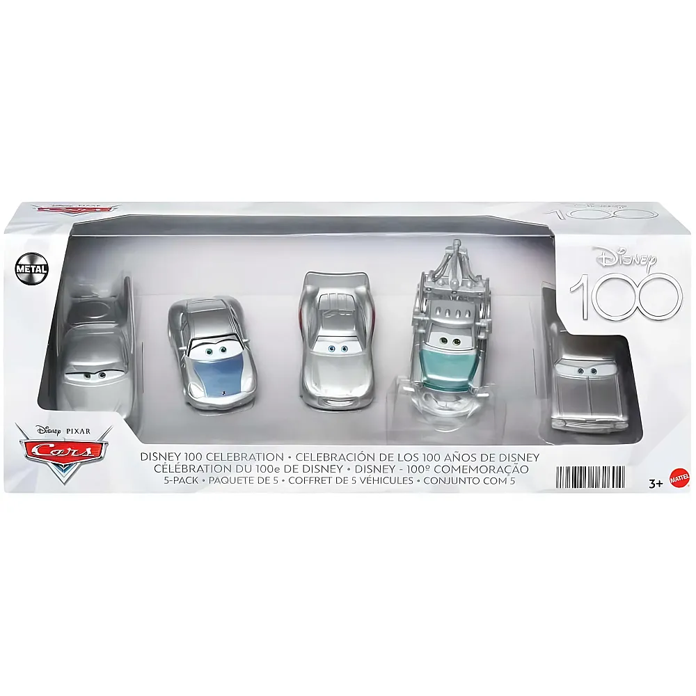 Mattel Disney Cars 5er Die-Cast Pack 100 Jahre Disney 1:55