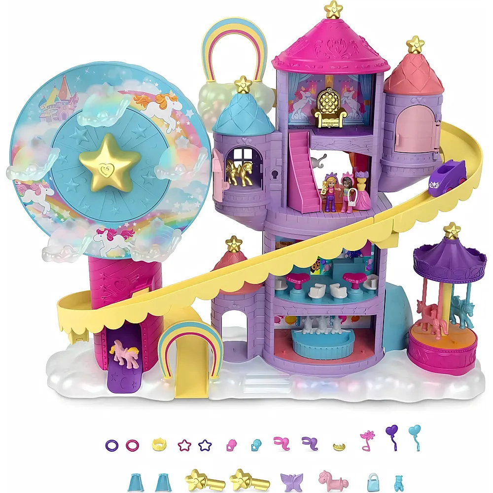 Polly Pocket Regenbogen-Einhornspass Freizeitpark - Spielesets