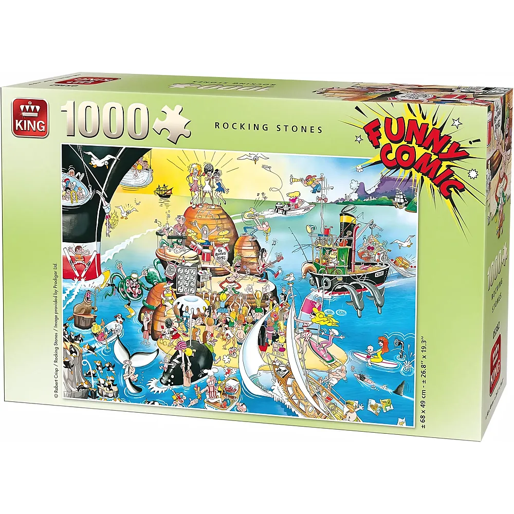 Puzzle 1000 Teile Robert Crisp - Rocking Stones