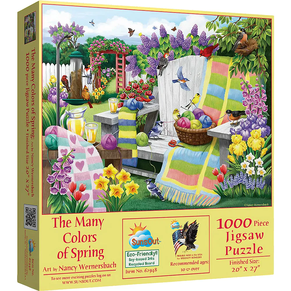 SunsOut Puzzle Nancy Wernersbach The Many Colors of Spring - 1000 Teile