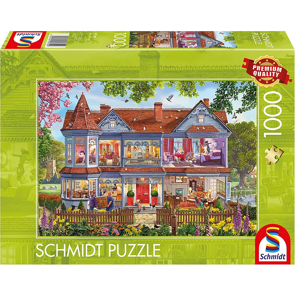 Schmidt Puzzle Steve Crisp Haus im Frhling 1000Teile