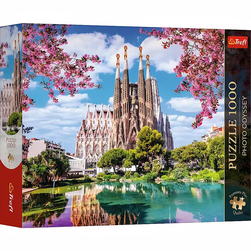 Trefl Puzzle Foto Odyssey - Sagrada Familia, Barcelona, Spanien - 1000 Teile