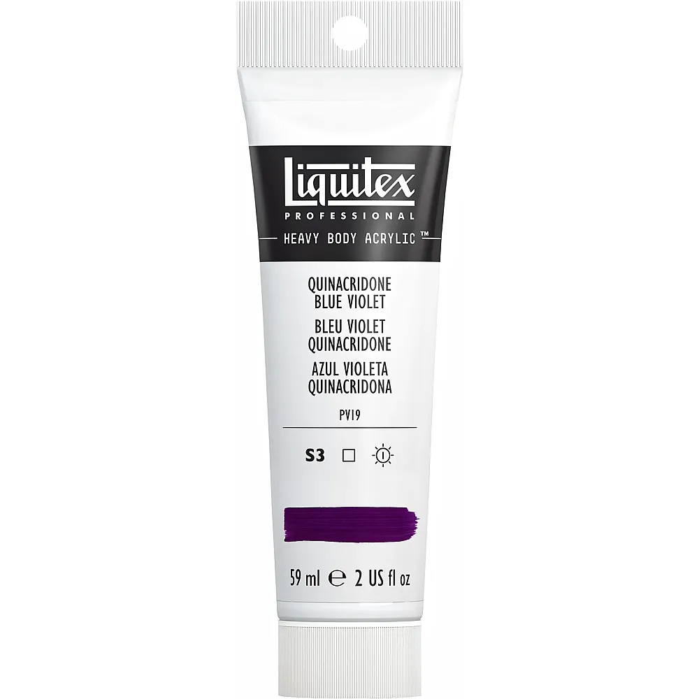 Liquitex Lqx Prof. Heavy Body Acrylfarbe 59ml Tube Quinacridone Blauv