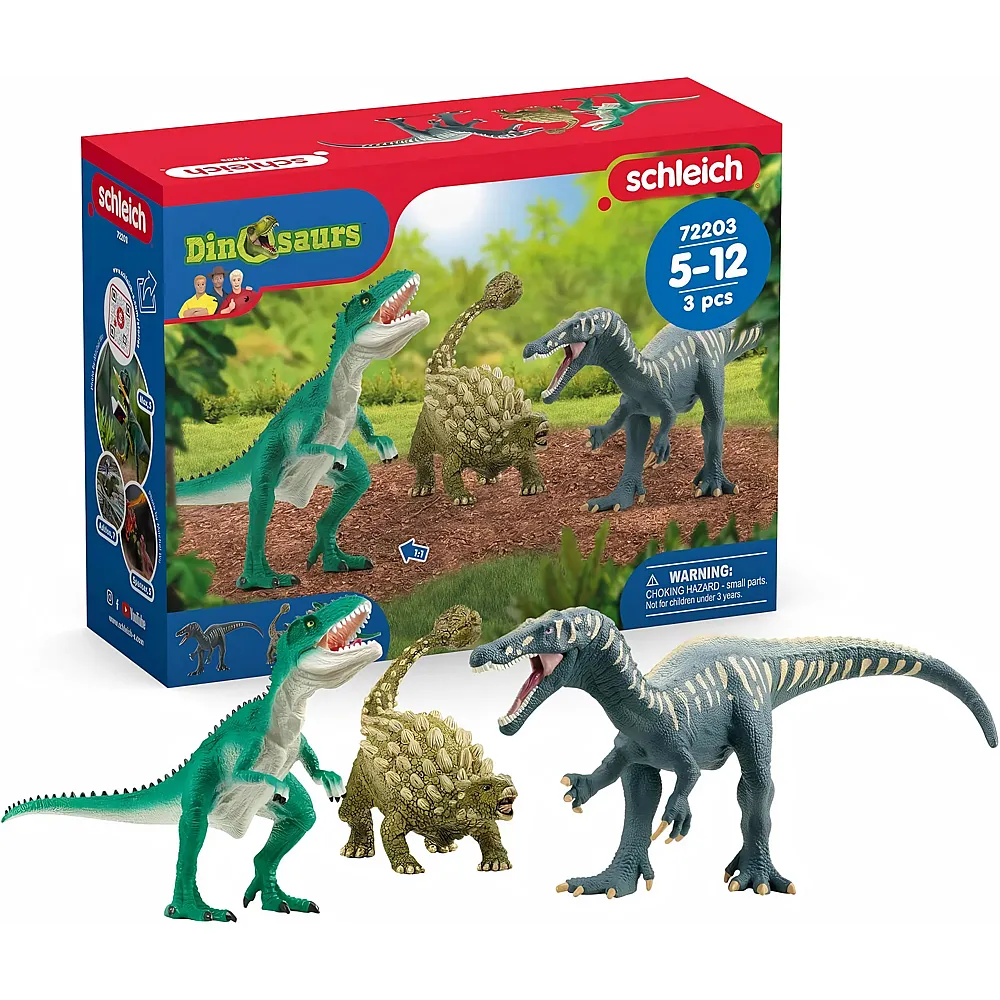 meinspielzeug - Schleich Dinosaurier Angriff des Dino Trios