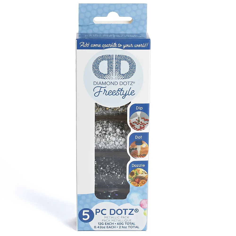 Diamond Dotz Diamond Painting 5 Metallicfarben