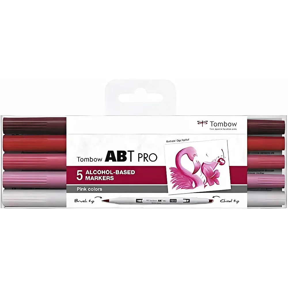 Tombow Stiftebox 5er-Set Pink Colors - Suche