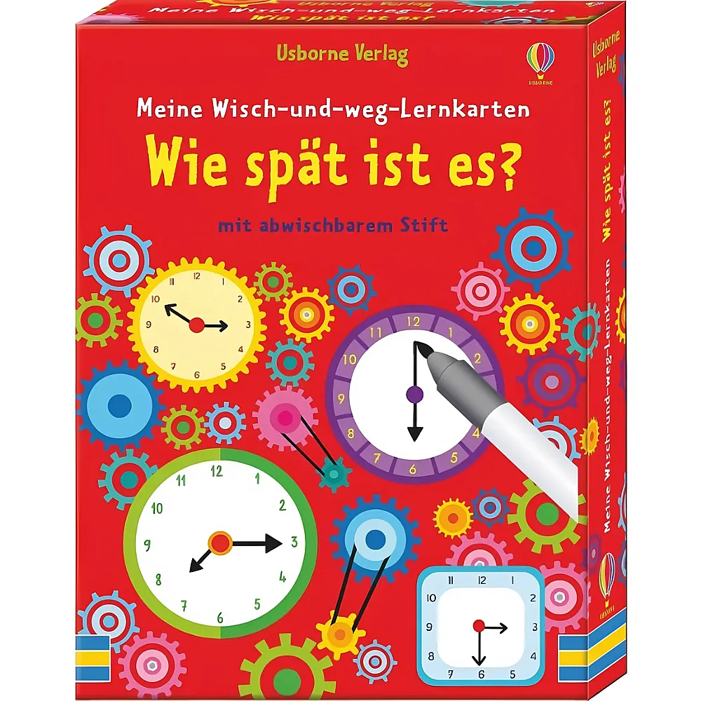 Usborne Wisch-und-weg-Lernkarten: Wie sp�t ist es