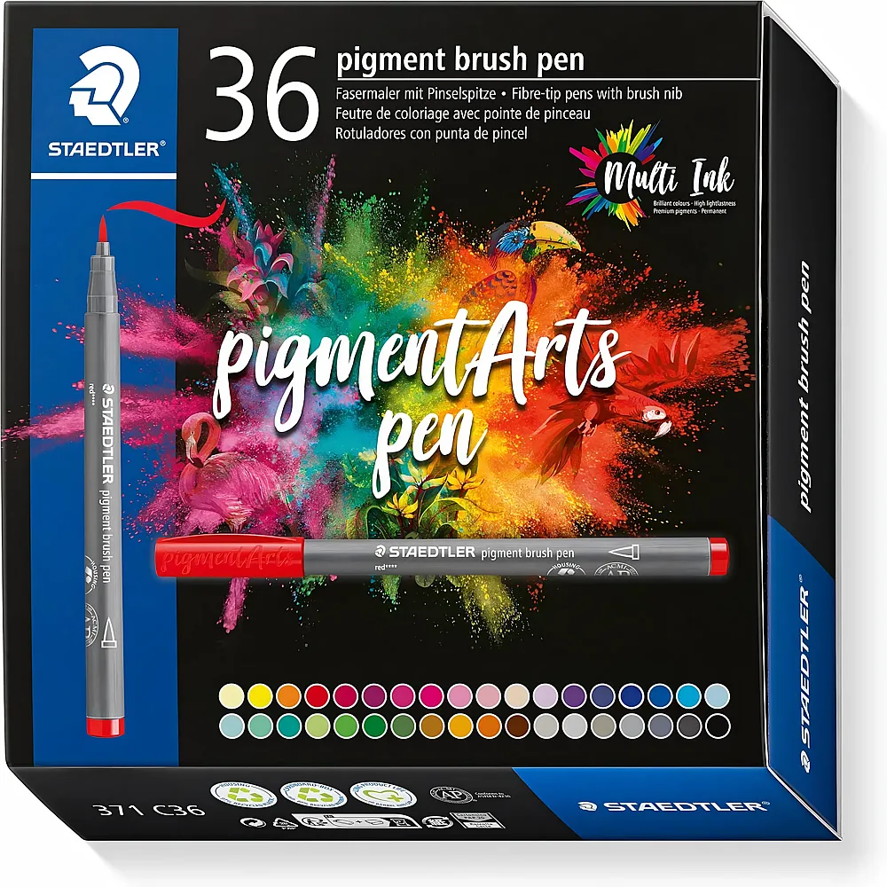Staedtler Pigment Brush Pen - 36 Teile