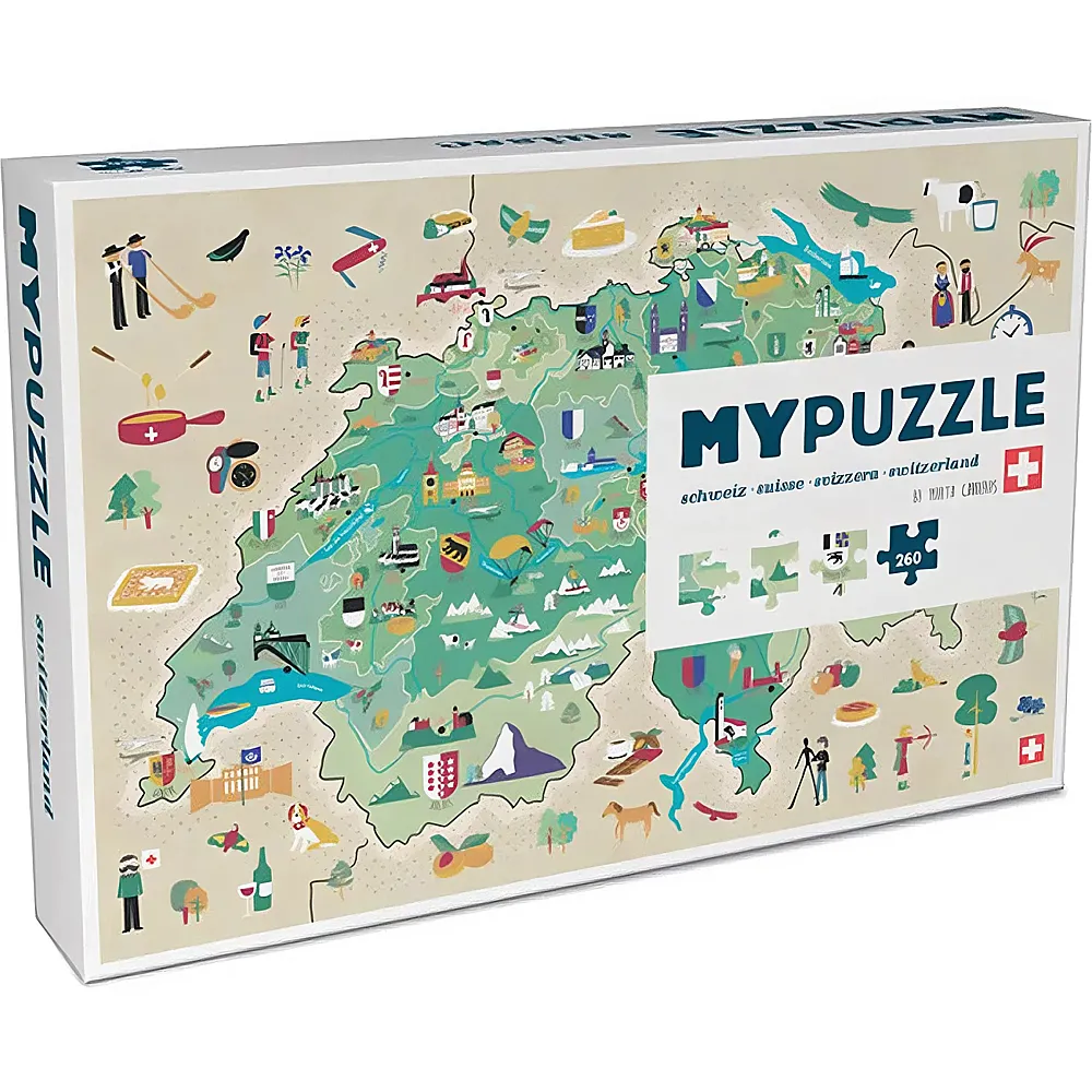 Helvetiq Puzzle Schweiz 260Teile | Puzzle 105-300 Teile